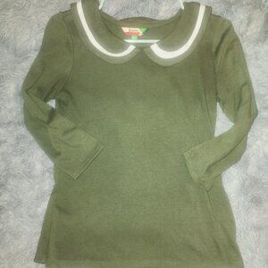 green modcloth peter pan collar sweater xs